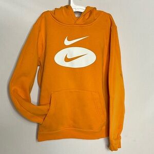 Nike Hoodie Vibrant Orange with White Accents